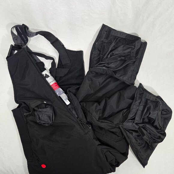 POLAR EDGE Fairy-Dream-Live GORPCORE Black Ski Snow Bib Overall Pants Size XXL. - Picture 8 of 17